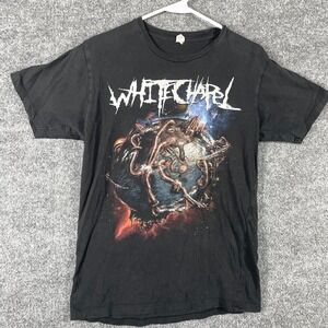 Whitechapel T Shirt Adult Small Black Deathcore Metal Graphic 2000s Short Sleeve